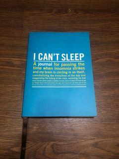 FREE SHIPPING! I CAN’T SLEEP JOURNAL for Insomnia