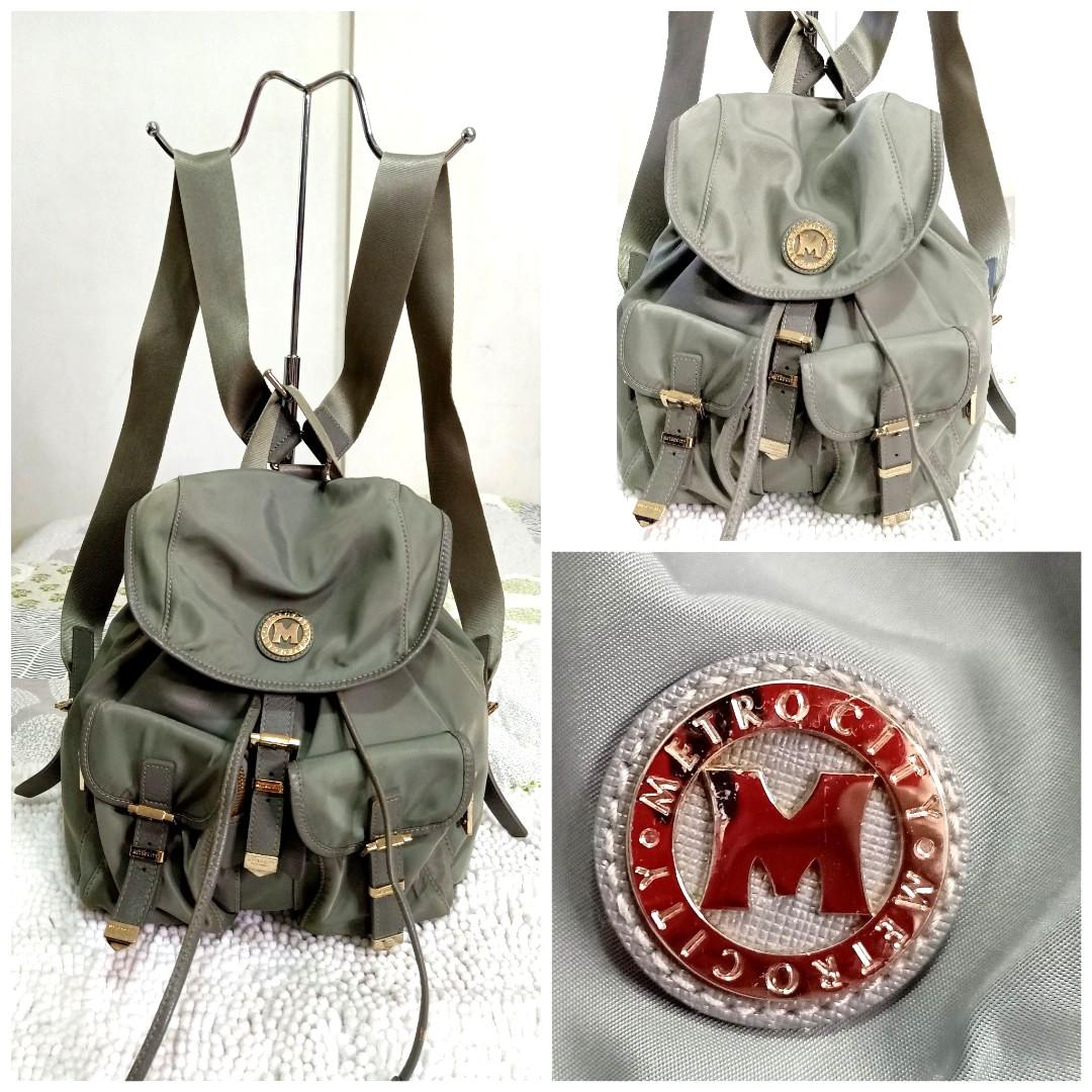 Metrocity Leather Backpack, Luxury, Bags & Wallets on Carousell