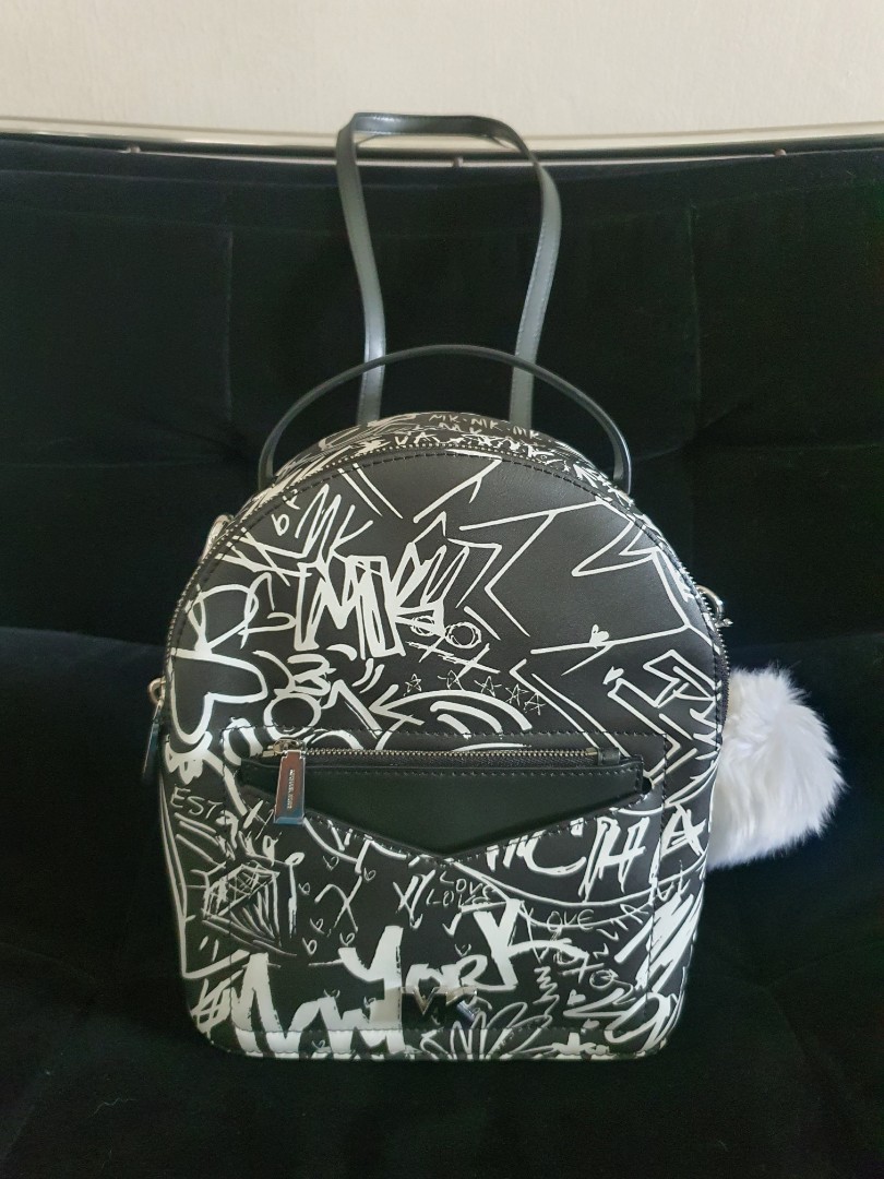 Michael kors graffiti backpack new arrivals