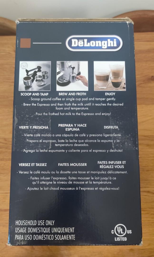 NEW/W. WARRANTY Delonghi Espresso Machine, Home Appliances, Kitchenware