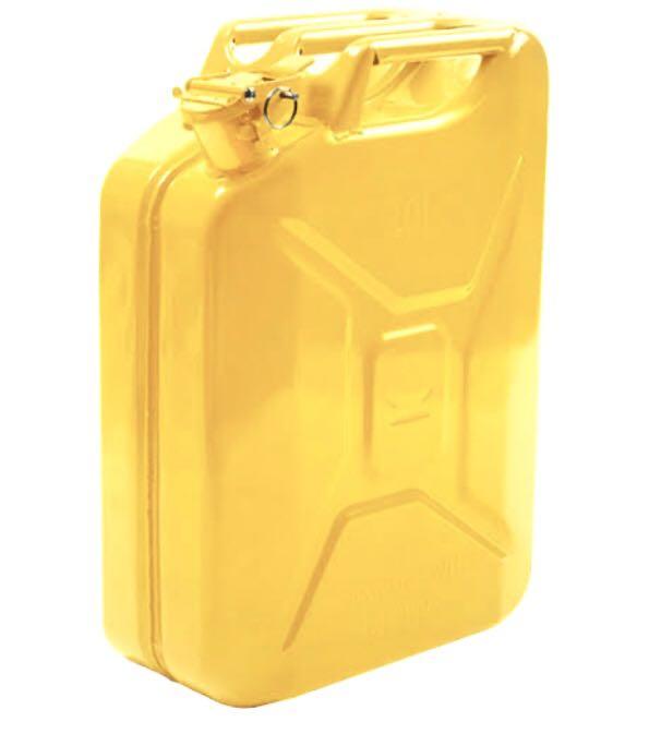 New Imported 4x4 Tough Jerry Can 20L Yellow 5 Gallon Fuel Can perfect