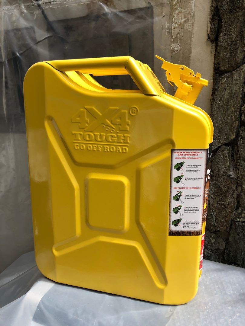 New Imported 4x4 Tough Jerry Can 20L Yellow 5 Gallon Fuel Can perfect
