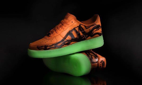 Nike air force 1 low orange skeleton mens Clearance