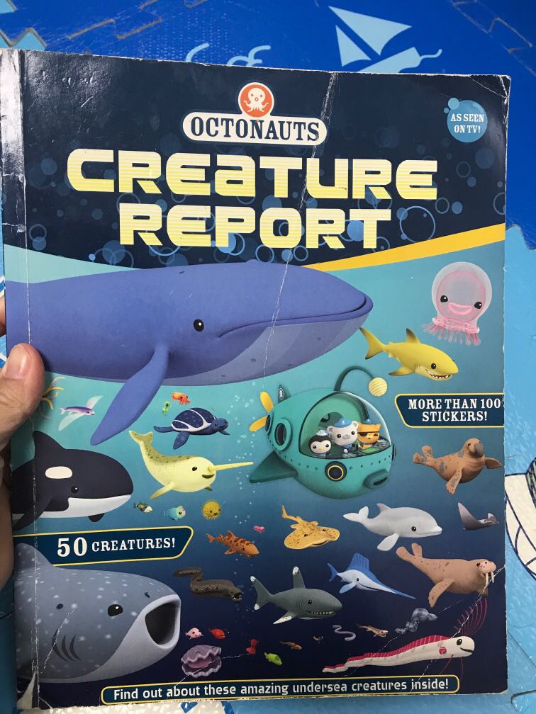 Octonauts Creature Report, 興趣及遊戲, 書本 &amp; 文具, 小朋友書 - Carousell