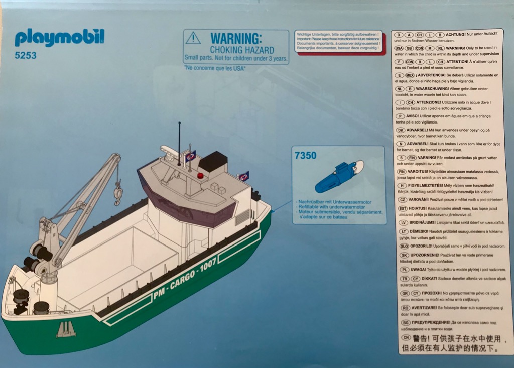 PLAYMOBIL 5254 Loading Terminal and 5253 Cargo Ship Hobbies