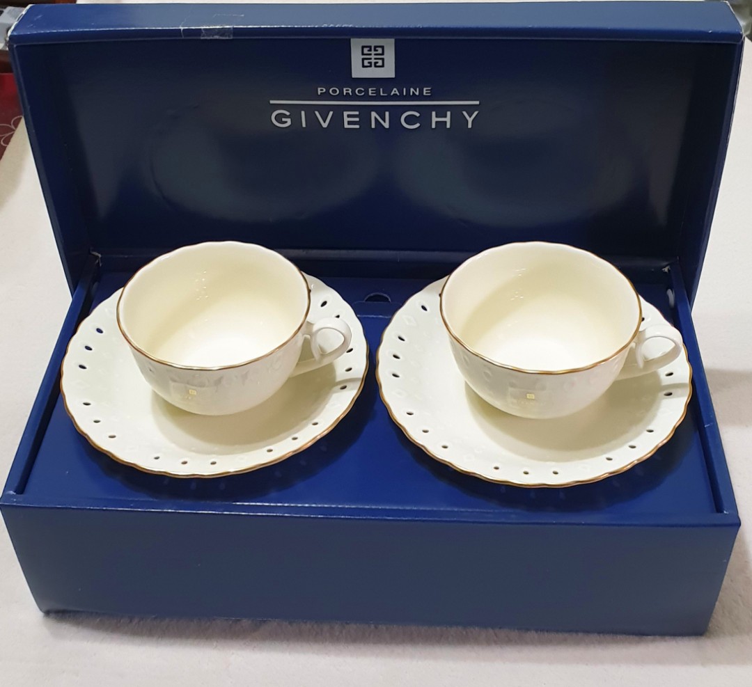 Rare Givenchy Ivory Tea Cups Set, TV & Home Appliances, Kitchen
