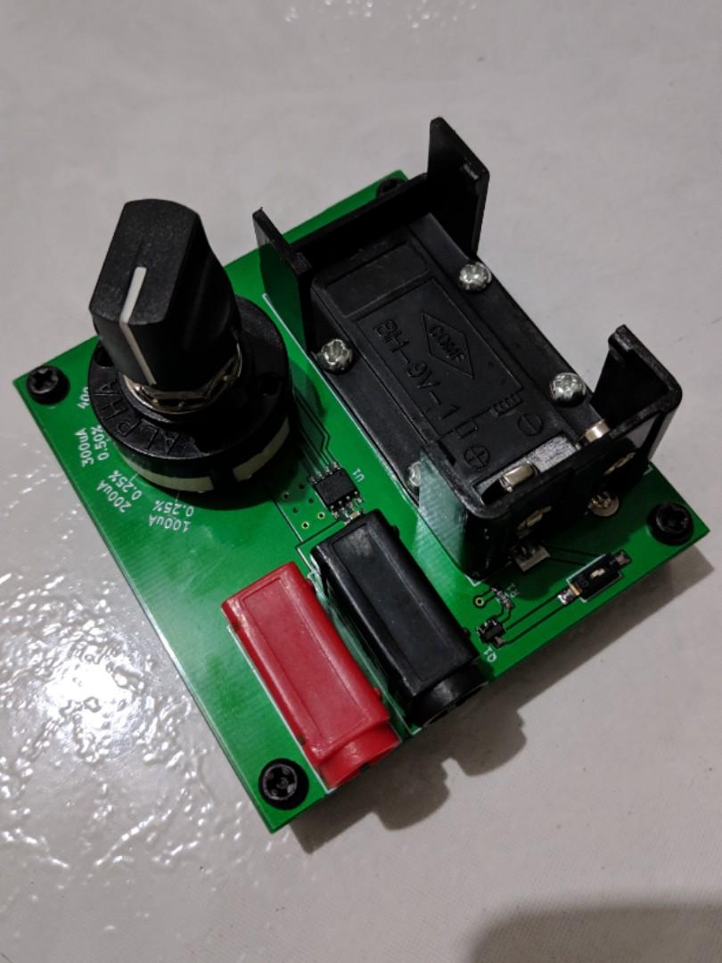 REF200 Current Reference (Category: Other Audio Equipment) located in Singapore. Submitted by jrayjray (Listing ID 1057697058, Image 1). Description: Current Reference using the TI REF200 ic chip. Surplus from my own electronic project. Good for testing multimeters. Current Settings: 100uA, typ: 0.25% max: 1% accuracy 200uA, typ: 0.25% max: 1% accuracy 300uA, typ: 0.75% max: 1.5% accuracy 400uA, typ: 0.75% max: 1.5% accuracy Power: Single 9V batt