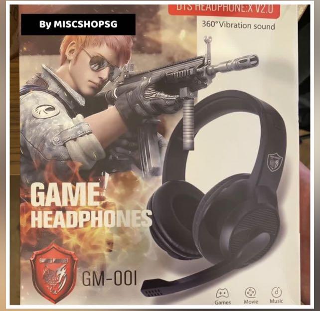 [SG Stock] GM001 AKZ Gaming Headphones 3.5mm Wired With Mic Stereo