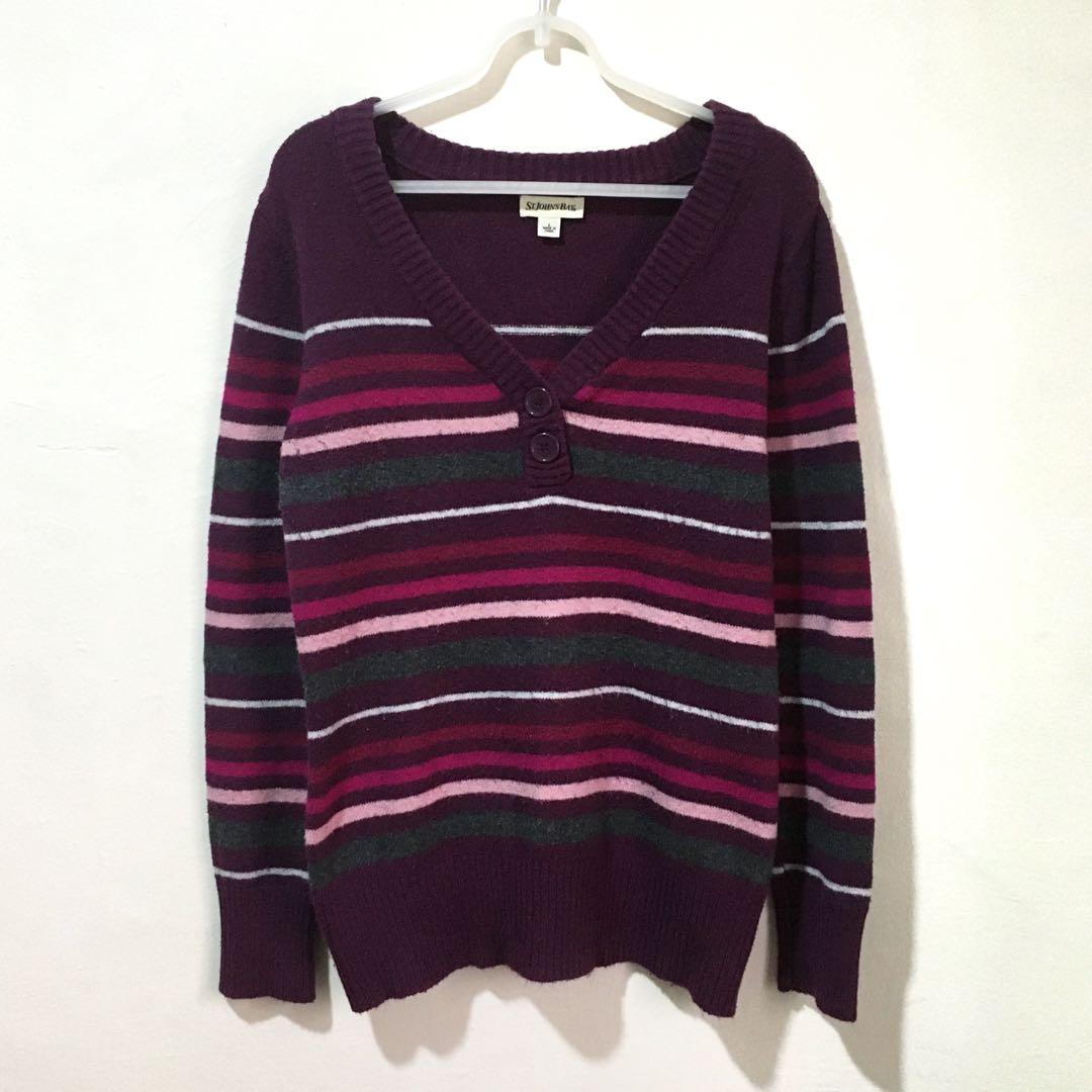 st john's bay zip up sweater