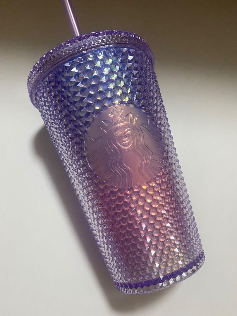rainbow studded starbucks cup