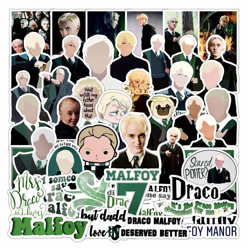 (Stickers) 15pc Draco Malfoy Pureblood Harry Potter Cinematic Universe