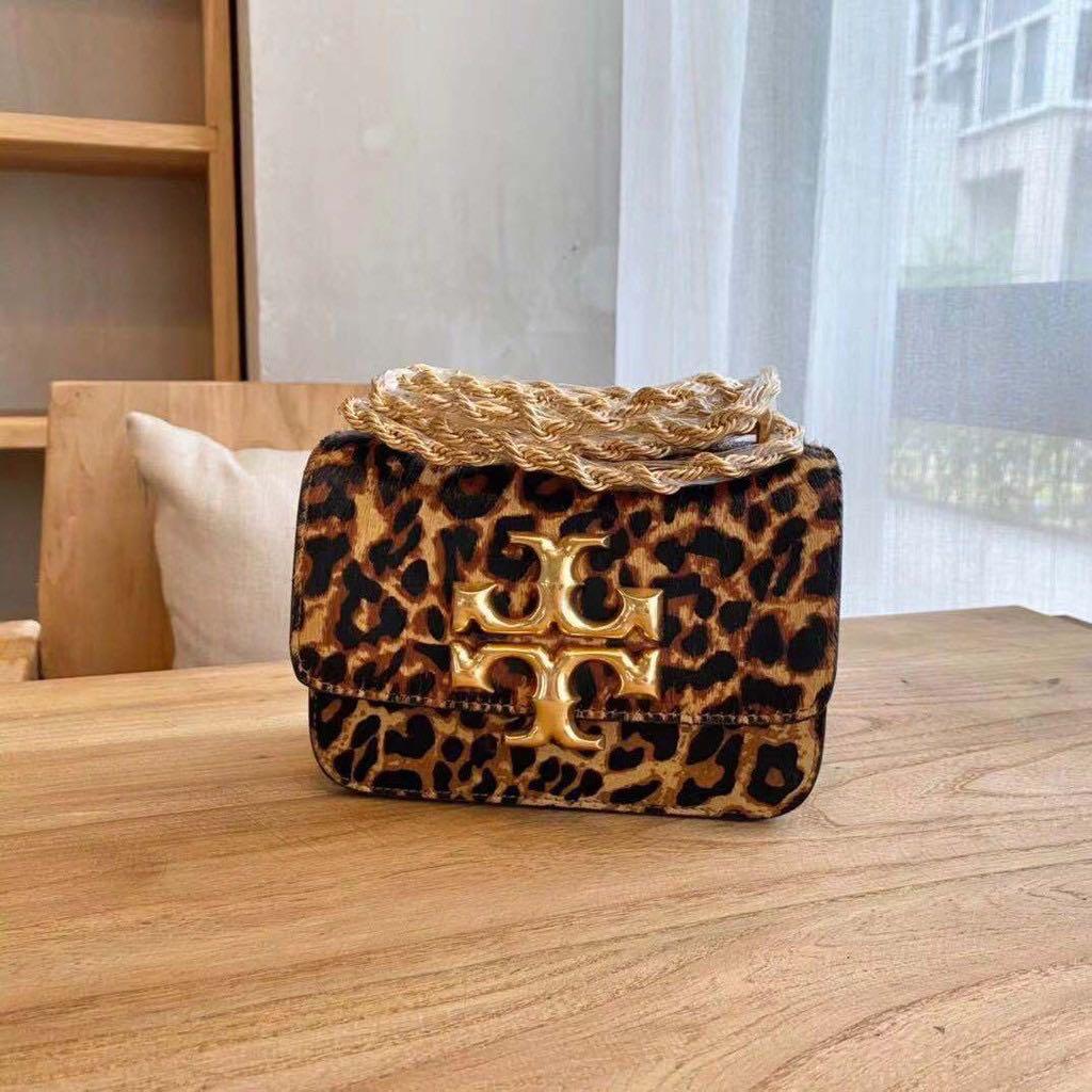 Tory Burch Eleanor with Leopard, Women's Fashion, Bags & Wallets, Purses &  Pouches on Carousell