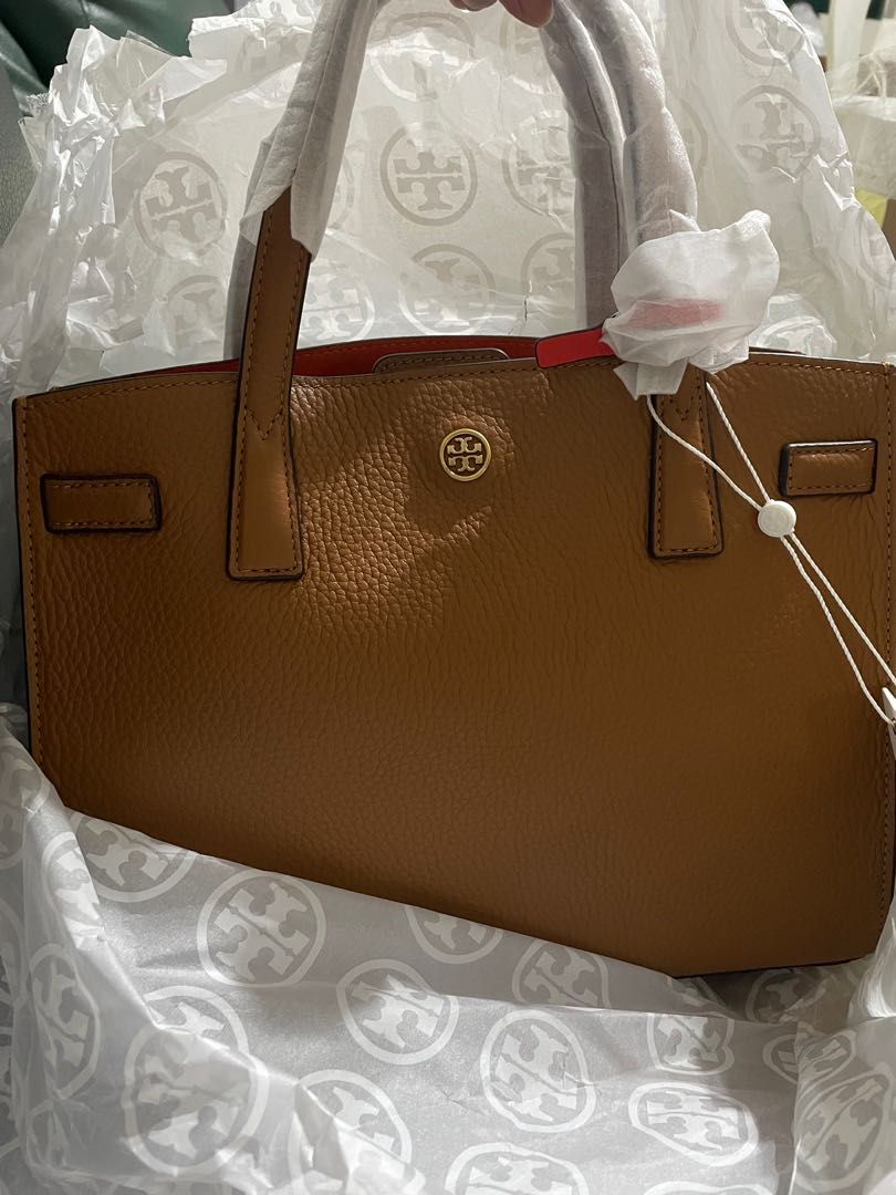 Tory Burch Walker Satchel Small in Moose, Luxury, Bags & Wallets on  Carousell