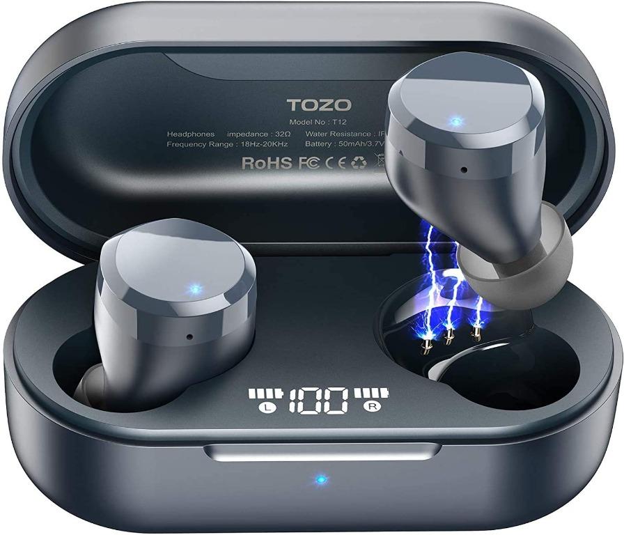 TOZO T12 True Wireless Review  Great Sound Quality & Wireless Charging! 