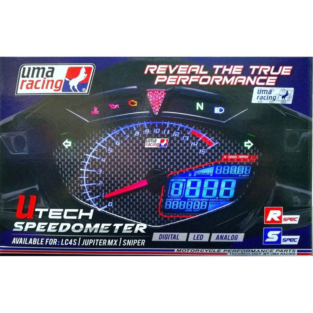 UMA RACING LC135 V1 DIGITAL METER 8 colour, Motorcycles, Motorcycle