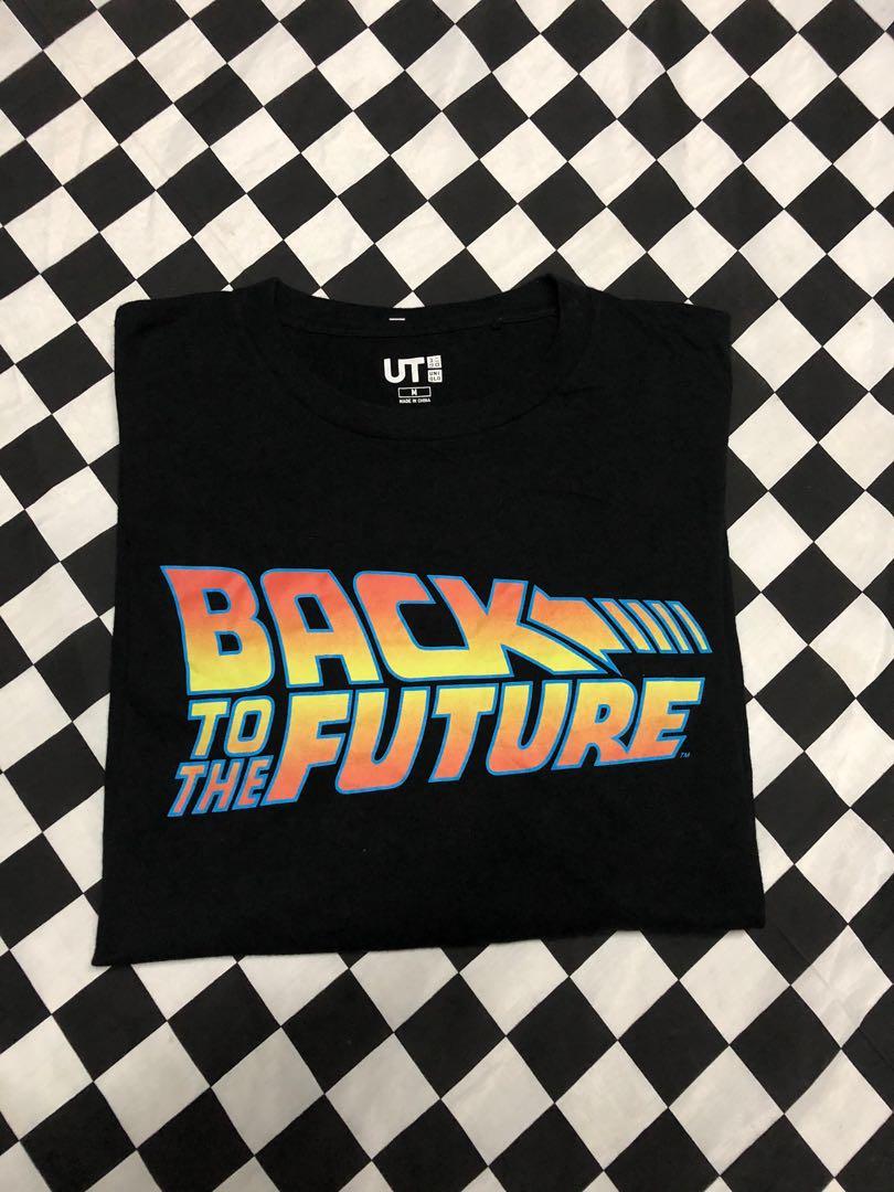 Uniqlo X Back To The Future With Back Print Men S Fashion Tops Sets Sleep And Loungewear On Carousell