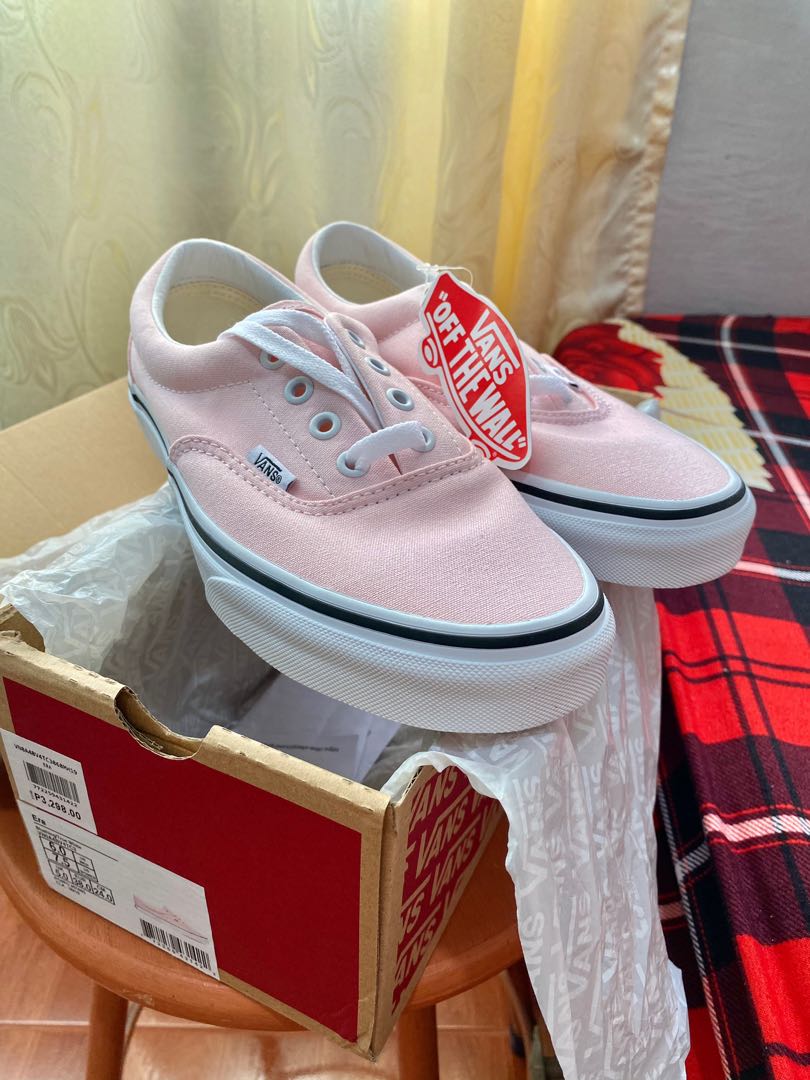 vans era blushing true white