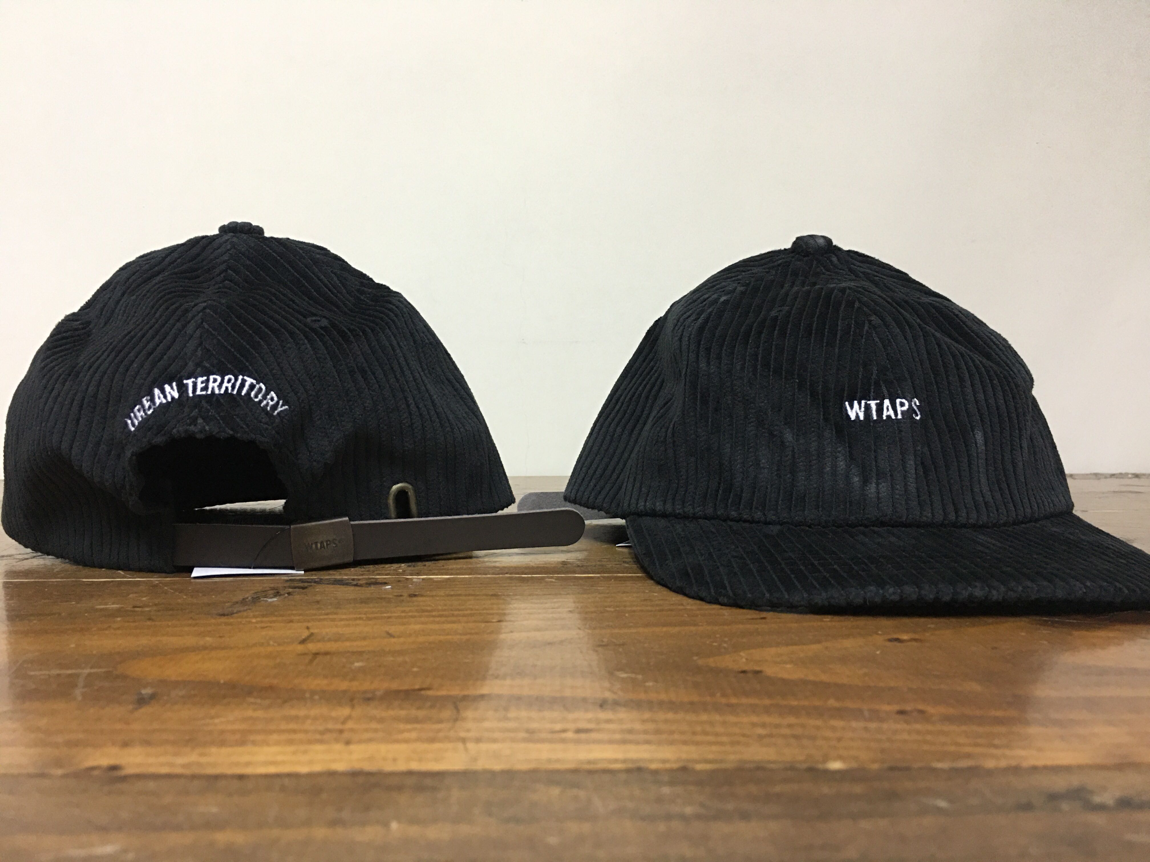 WTAPS T-6L Cotton Corduroy Cap Black, 男裝, 手錶及配件, 棒球帽、帽