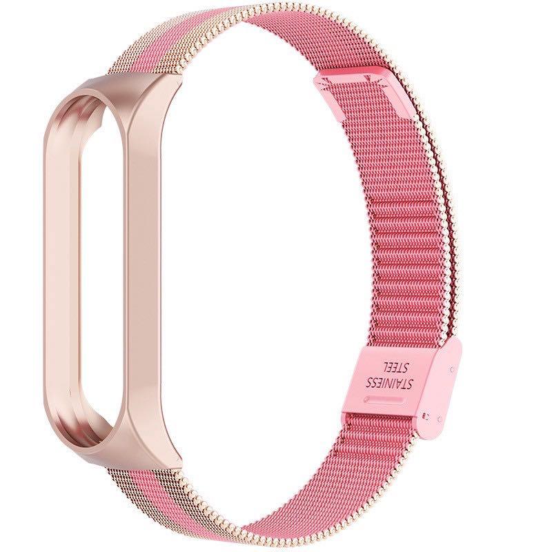 Xiaomi Mi Band 4 Smart Miband 3 Stainless Steel Metal Strap Milanese Buckle Strap Women S Fashion Watches On Carousell