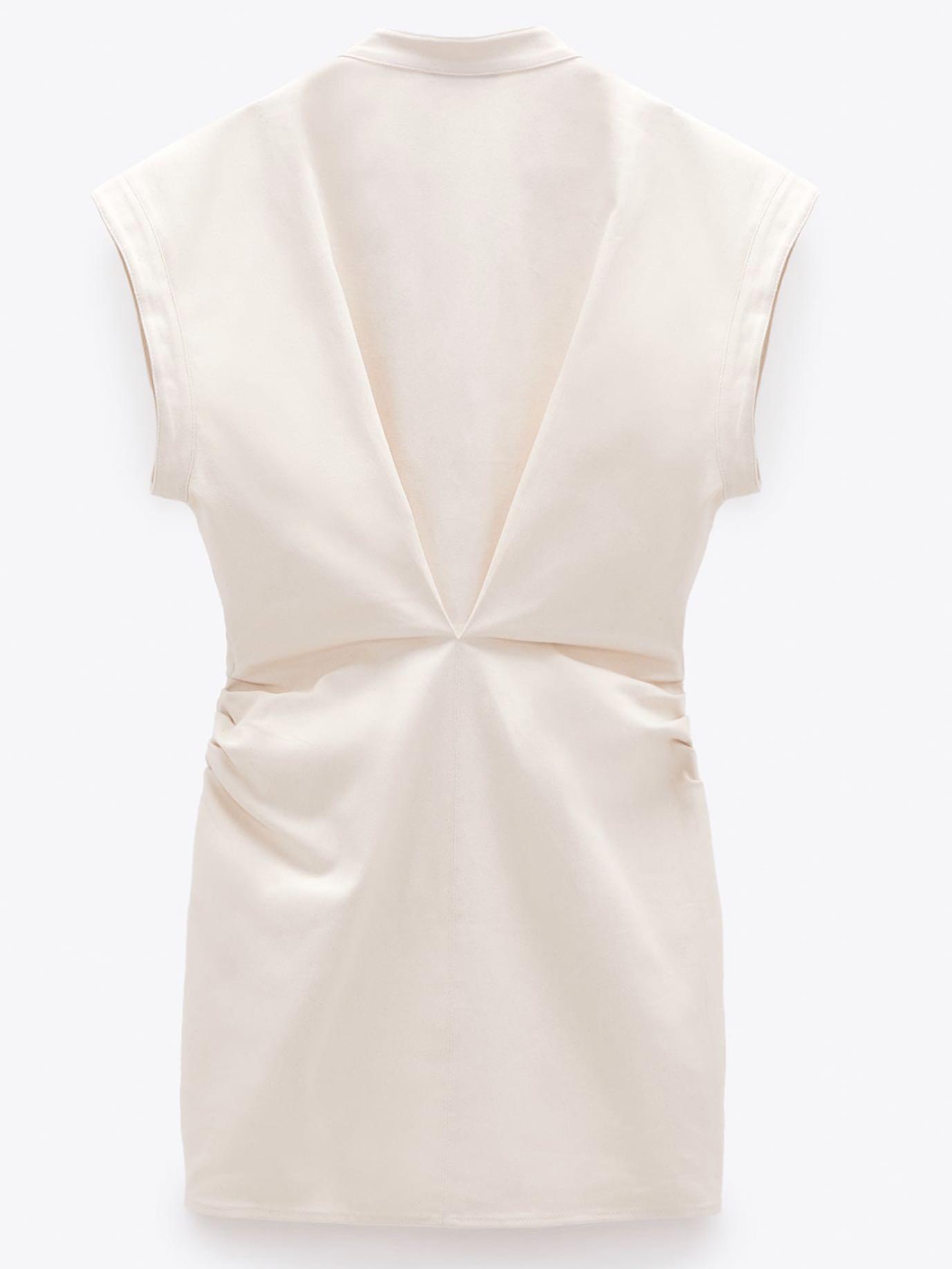 darted dress with pockets trf