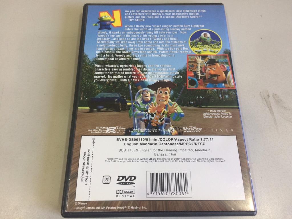 環大回收 二手dvd 早期絕版迪士尼 玩具總動員1 Toy Story 正版動畫影音光碟電視影視中古 影音娛樂 Cd Dvd 影音在旋轉拍賣