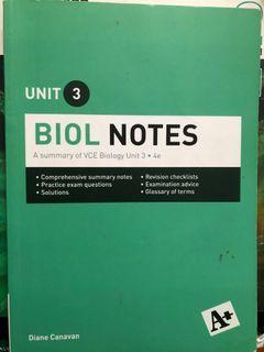 A+ Notes Biology Unit 3&4