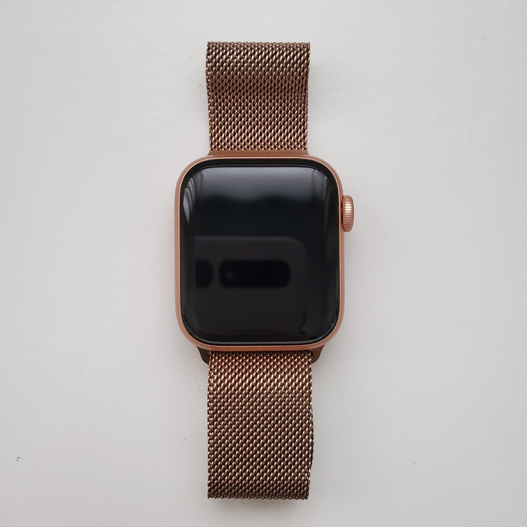 Apple watch gold aluminium case with milanese loop cheap