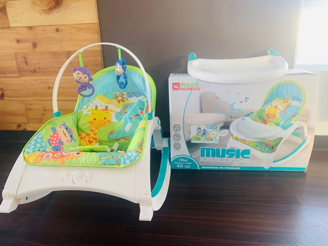 Baby rocker swing (Category: Carriers & Slings) located in Manila. Submitted by apple_up (Listing ID 1057936943, Image 2). Description: Good as new Spare only to lolas house Use when visiting . With food tray.