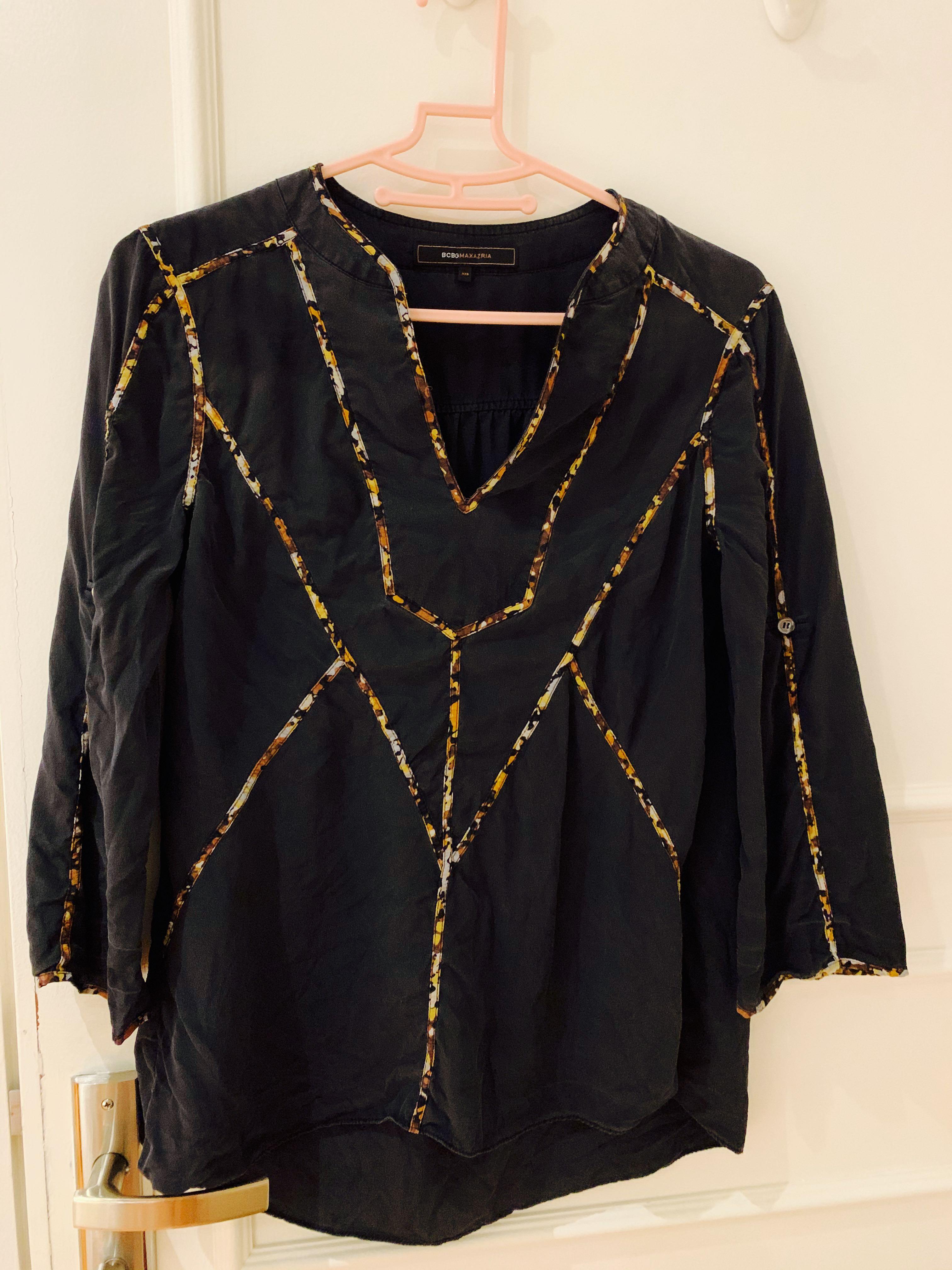 Bcbgmaxazria silk top clearance