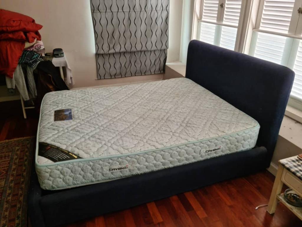 Bed Frame Ikea Mattress Cavenzi Home Furniture Others On Carousell