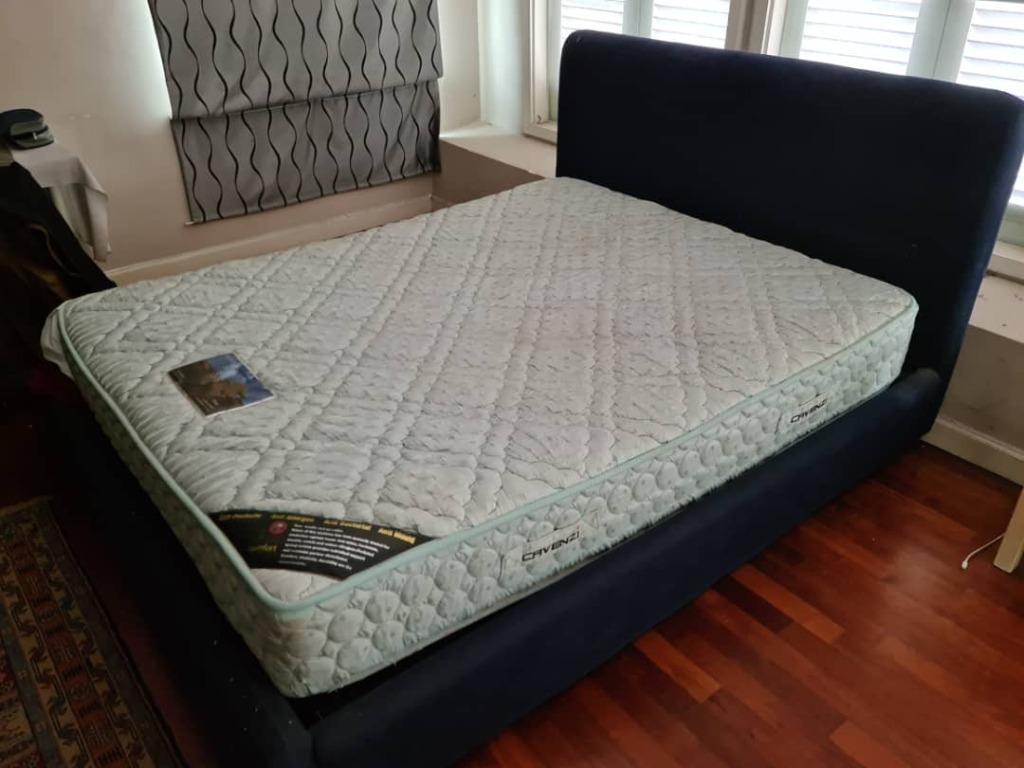 Bed Frame Ikea Mattress Cavenzi Home Furniture Others On Carousell