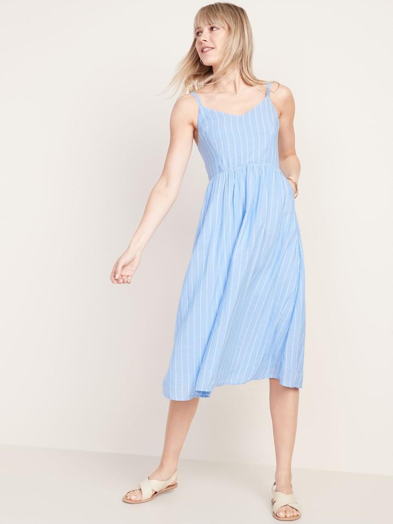Old navy women's midi dresses clearance