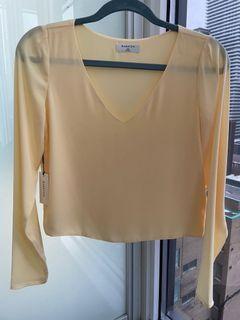 Brand New Aritzia Babaton Murphy Longsleeve Blouse