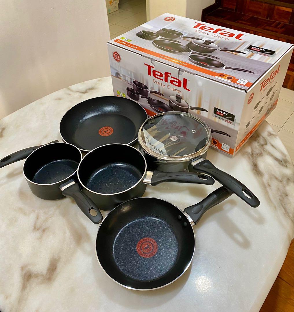 Tefal Cookware Set 7 Pieces Granite Natural Force-7