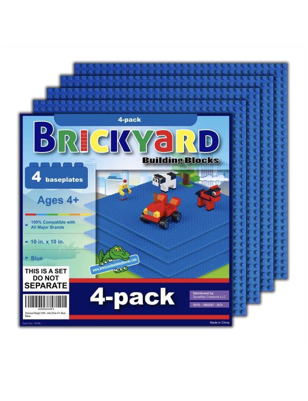 Brickyard Building Blocks 4 Lego Baseplates Improved Design 10 x