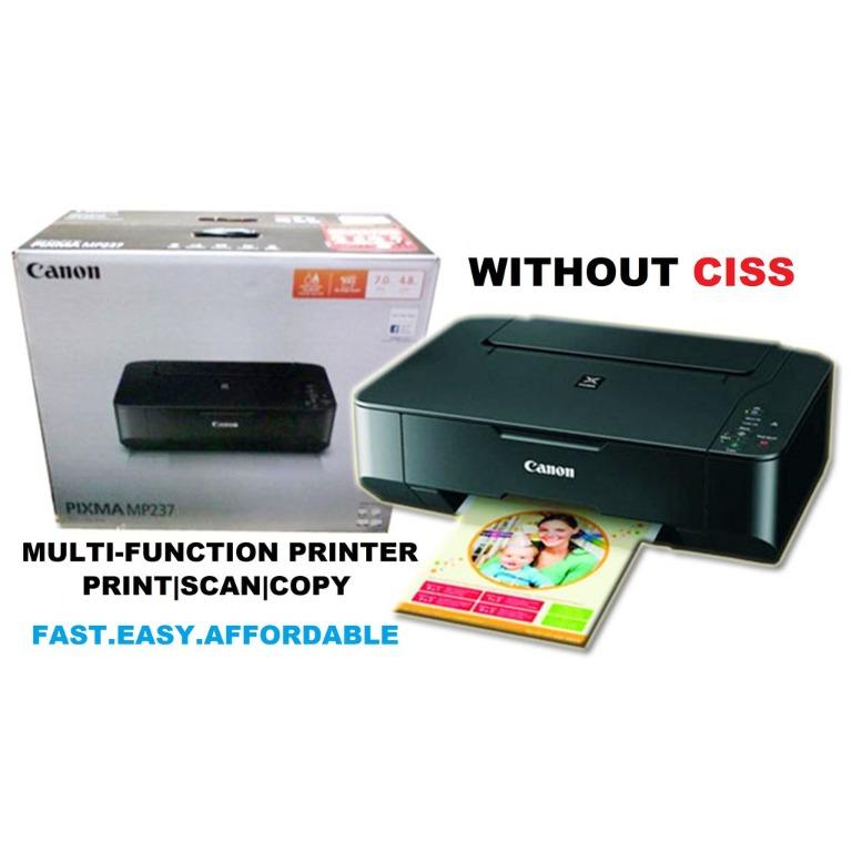 Canon Pixma Mp237 3in1 Printer Computers Tech Printers Scanners Copiers On Carousell