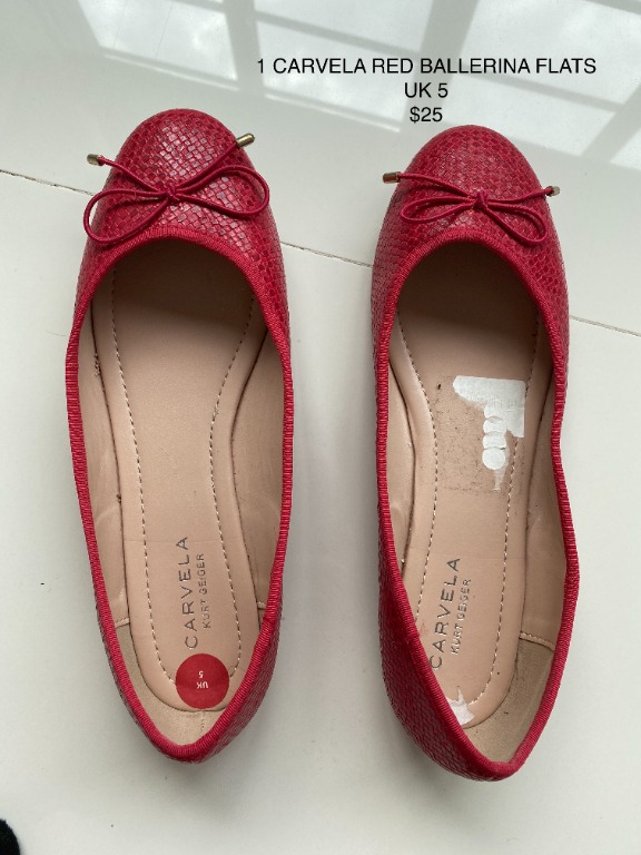 Red ballerina shoes online
