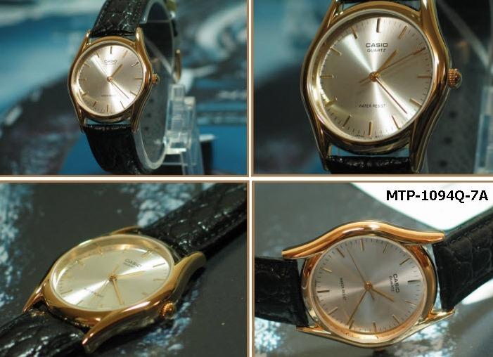 Casio Mtp 1094q 7ad Men Analog Classic Black Leather Band Gold Case Original Casual Watch Mtp 1094q Men S Fashion Watches On Carousell