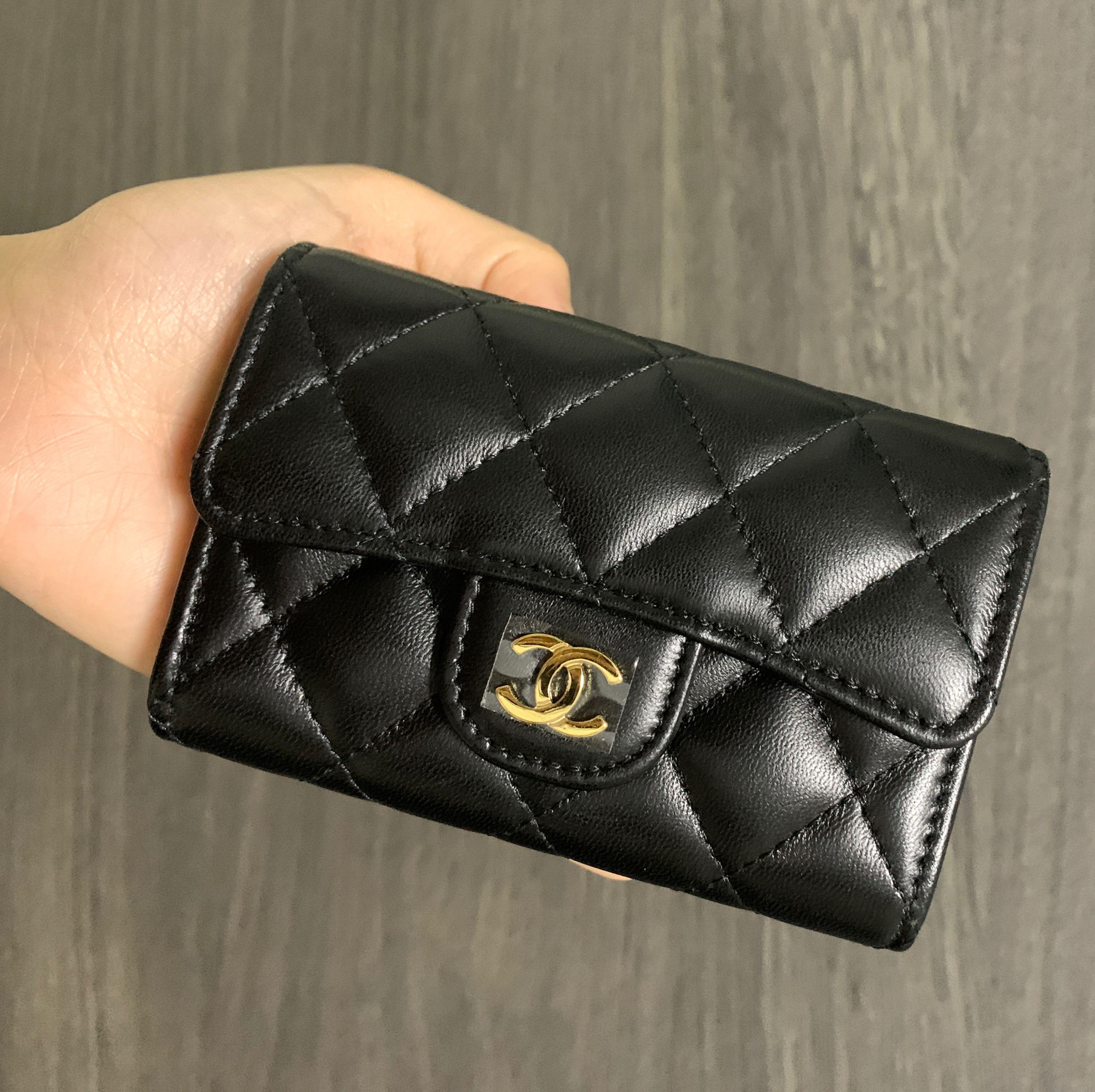 Chanel Card Holder GHW, Luxury, Bags & Wallets on Carousell