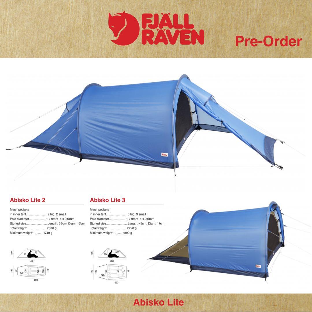直売特価 Fjallraven Unisex-Adult Abisko Lite 2 Tunnel Tent， Pine