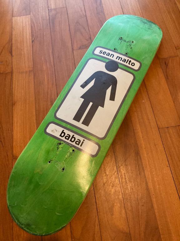 girl skateboards sean malto babai 8 25 skateboard deck sports equipment sports games skates rollerblades scooters on carousell