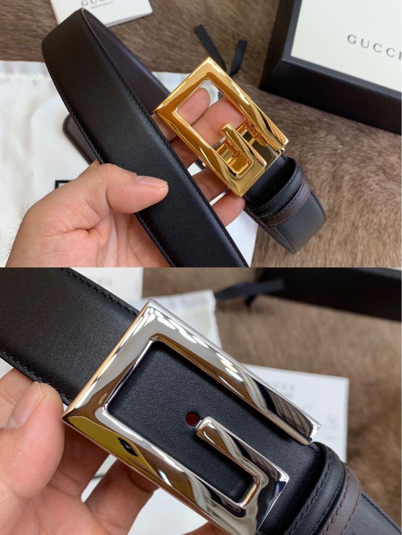 Gucci belt leather G 3.5cm belt, Luxury 