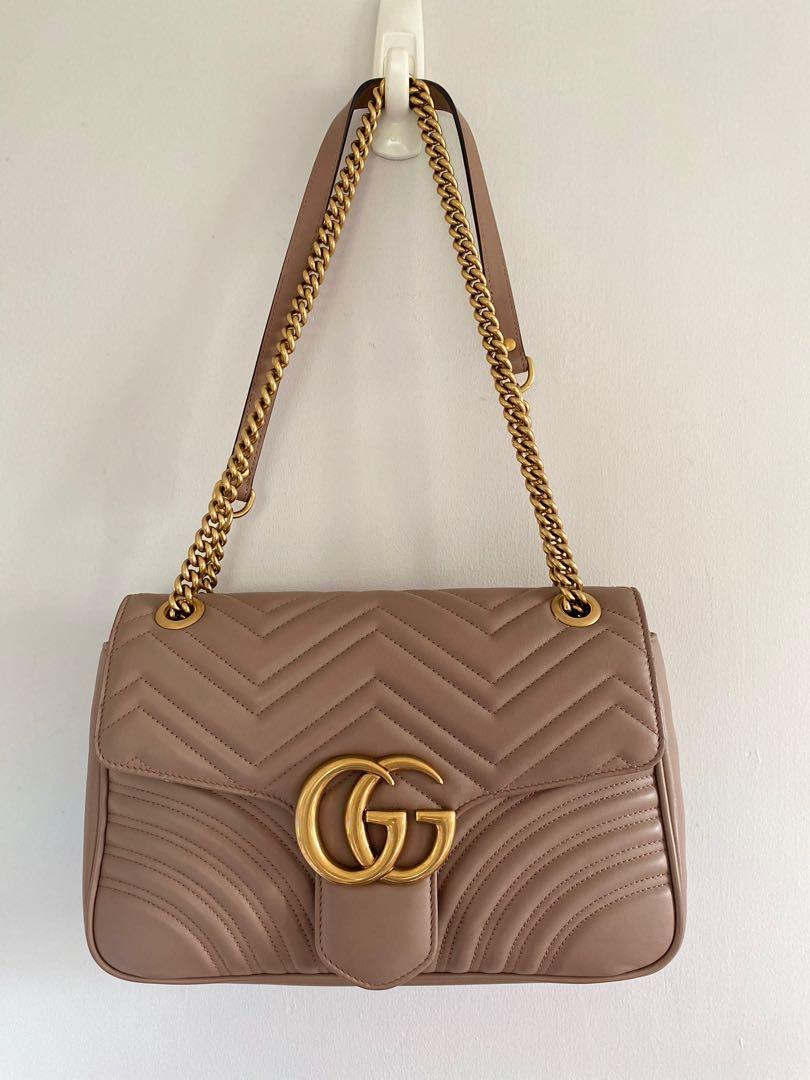 Gucci Marmont Matelasse Medium in Porcelain Rose Luxury Bags Wallets on Carousell