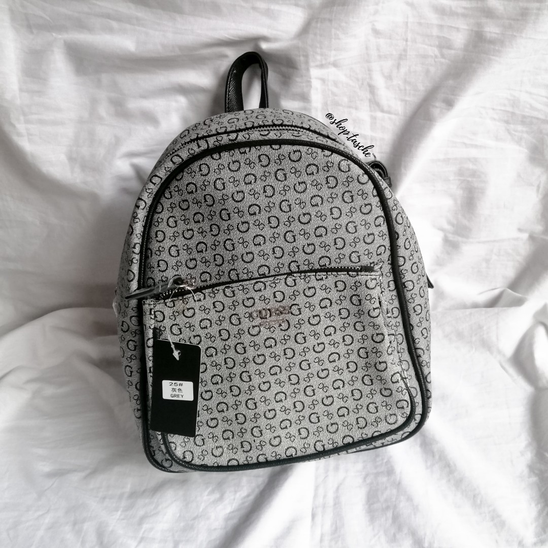 monogram leather backpack purse