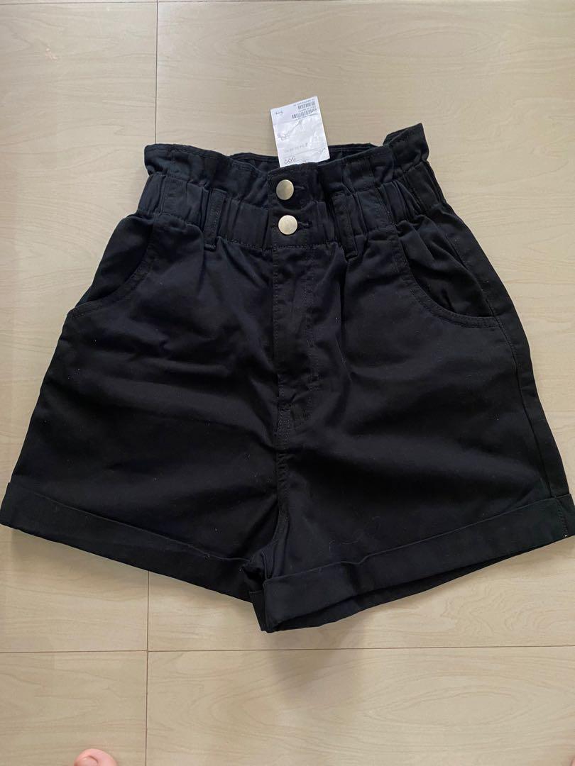H\u0026M cotton paperbag shorts, Women's 
