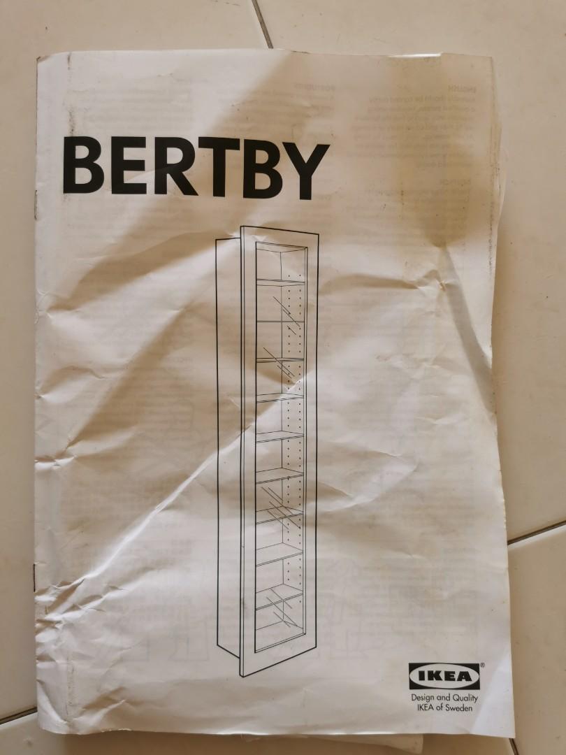 IKEA Bertby Display Glass Shelf, Furniture & Home Living