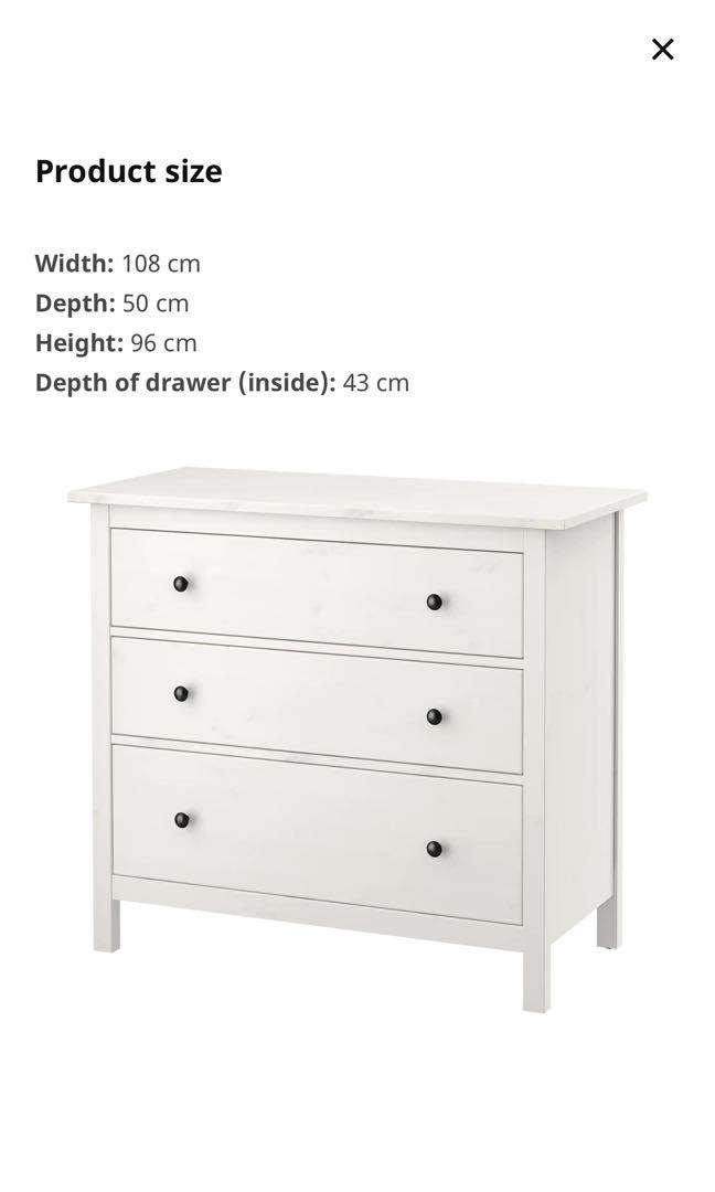 IKEA Hemnes chest of drawers perfect condition, Furniture & Home