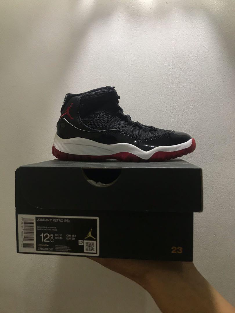 jordan 11 bred size 12.5
