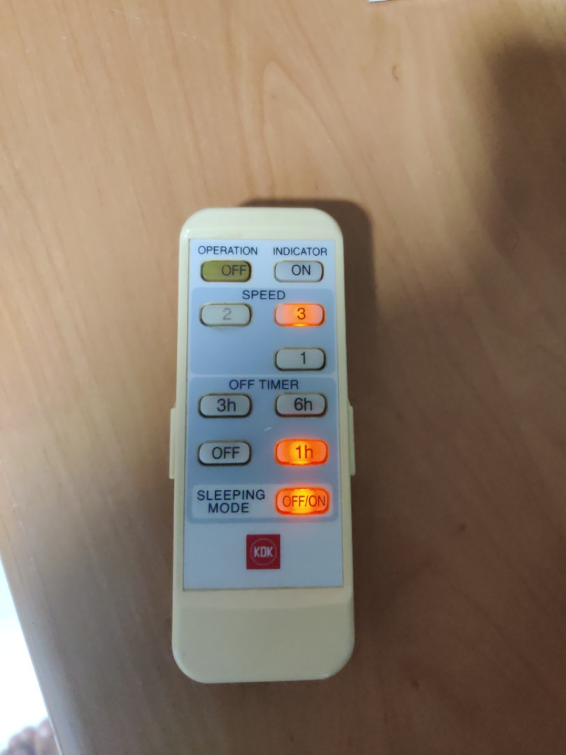 KDK A11YS Fan remote controller, Furniture & Home Living, Lighting