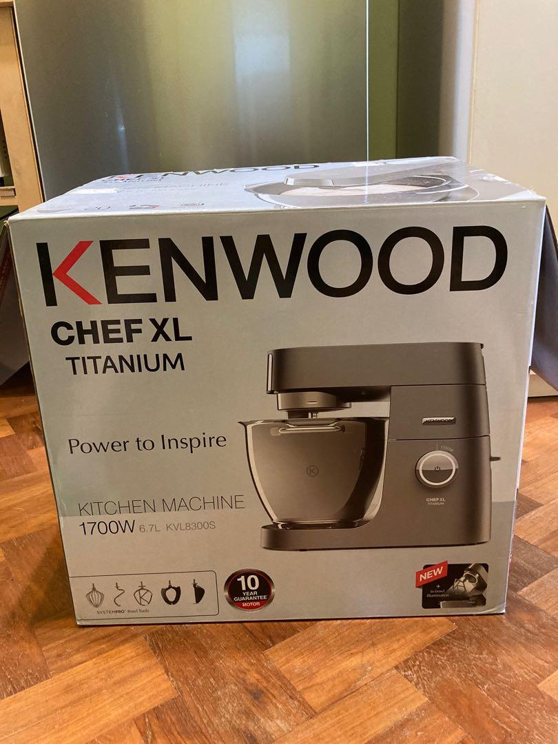 kenwood chef xl titanium 6.7 l stand mixer kvl8300s